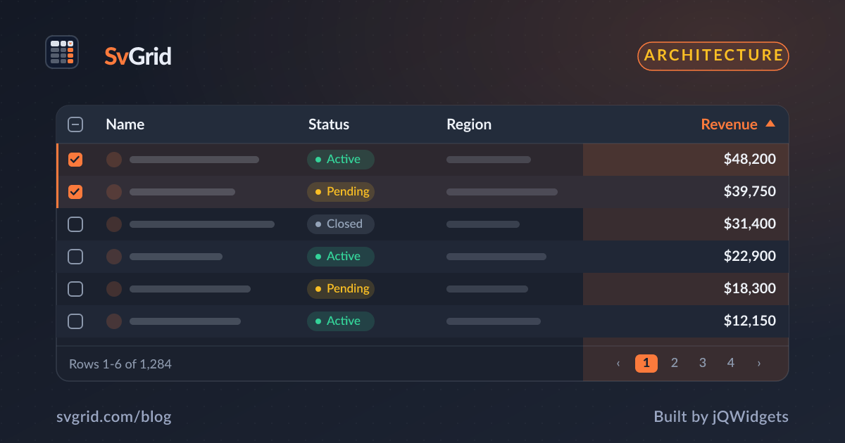 Headless Core or Render Component? Choosing the Right SvGrid API - SvGrid blog illustration