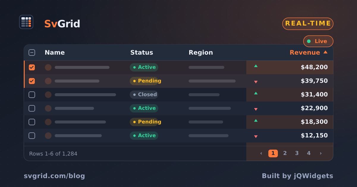 Building an IoT Sensor Dashboard in Svelte - SvGrid blog illustration