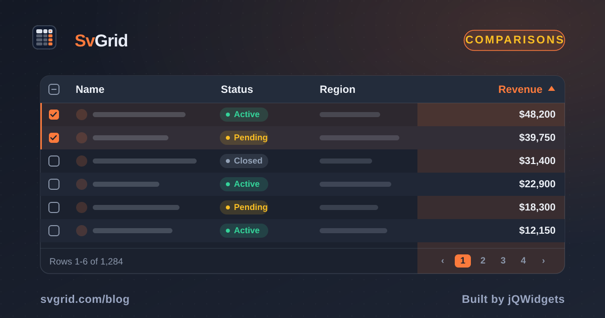 Porting a React MUI X DataGrid Screen to Svelte - SvGrid blog illustration