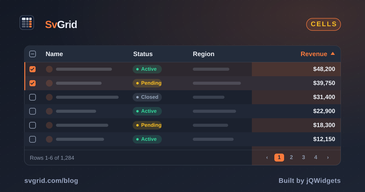 Progress and Percentage Bar Cells in SvGrid - SvGrid blog illustration