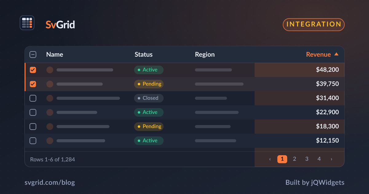 Using SvGrid in Astro with Svelte Islands - SvGrid blog illustration
