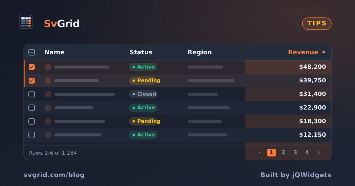 SvGrid Studio Tips and Tricks: Build Svelte Data Apps, Fast - SvGrid blog illustration